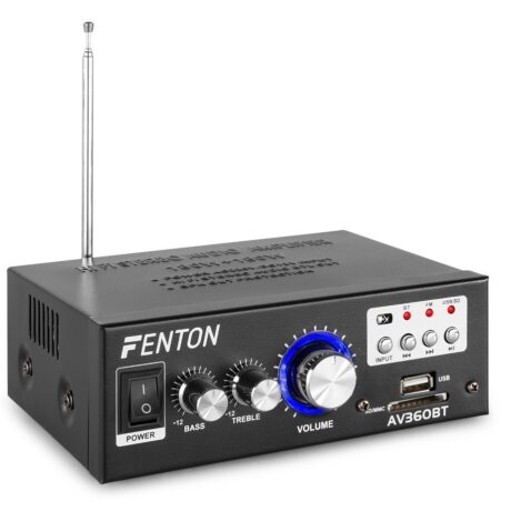 Amplificador 2x 40W Bluetooth/SD/USB/MP3 c/ Comando (AV360BT) - FENTON