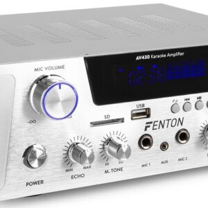 Amplificador de Karaoke 2x 300W Bluetooth/FM/SD/USB (AV430A) - FENTON
