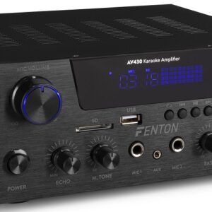 Amplificador de Karaoke 2x 300W Bluetooth/FM/SD/USB (AV430B) - FENTON