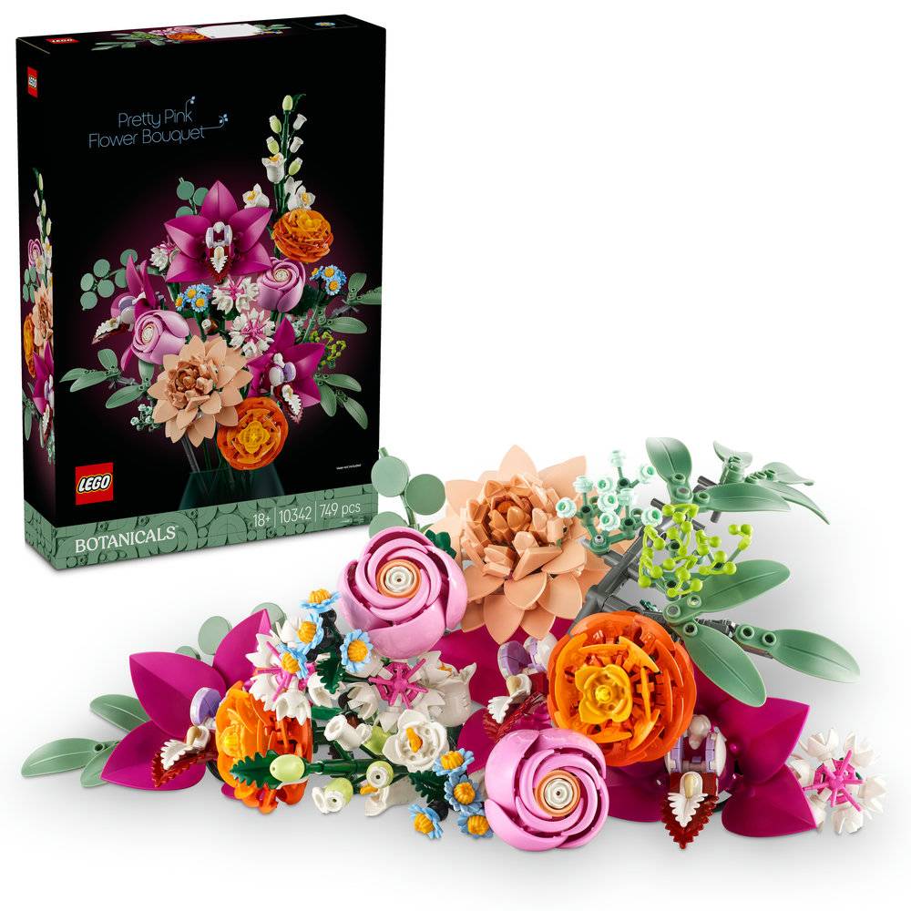 LEGO The Botanical Collection Buquê de Flores Cor-de-Rosa Elegante - 10342
