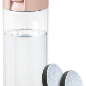 Garrafa Purificadora de ?gua Vital 600ml c/ 2 Filtros (Rosa Claro) - BRITA