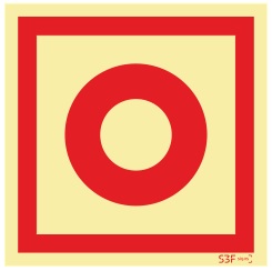 Sinal Segurança Contra Incêndio - Fotoluminescente (100x100mm)