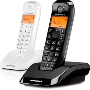 Telefone s/ Fios Digital S1202 Duo Preto/Branco - MOTOROLA
