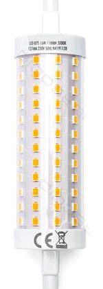 Lampada LED R7S 118mm 16W Branco Quente 3000K 2000Lm