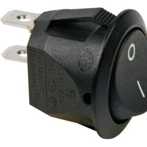 Interruptor Redondo ON-OFF - Preto