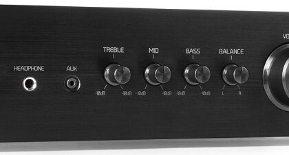 Amplificador Hi-Fi 400W c/ Leitor MP3 e CD Players AD220B (Preto) - AUDIZIO