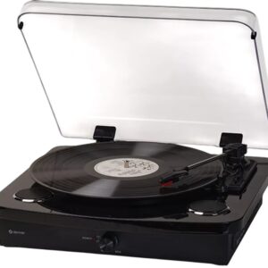 Gira Discos VPL-230B 33/45/78 RPM (Preto) - DENVER