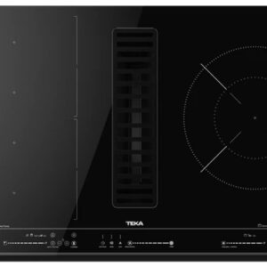 Placa de Indu??o 80cm 3 Zonas 7200W AFC 87628 MST BK c/ Exaustor (Preto) - TEKA