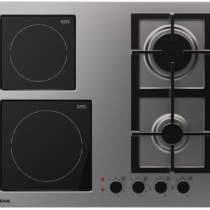 Placa Mista 4 Zonas EFX 60.1 2G 2H AI AL 3000W (Inox) - TEKA