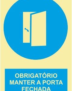 Sinais de Obrigação - Vinil 150x200mm
