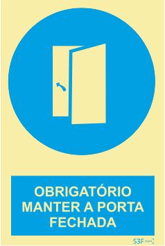 Sinais de Obrigação - Vinil 150x200mm