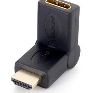 Ficha Adaptadora Dobrável HDMI Macho-Femea (90º) - EQUIP