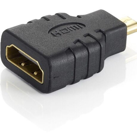 Ficha Adaptadora micro-HDMI (D) Macho - HDMI (A) Femea - EQUIP
