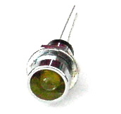 Led Amarelo 5mm c/ Suporte Cromado