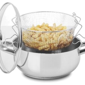 Fritadeira de Indução c/ Asas e Cesto 4L (Aço Inoxidável) - SILAMPOS