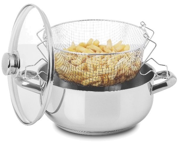 Fritadeira de Indução c/ Asas e Cesto 4L (Aço Inoxidável) - SILAMPOS