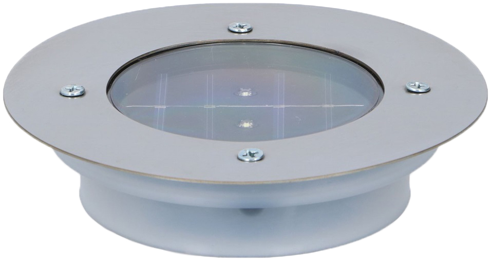 Luz Solar 2 LEDs Redondo p/ Jardim (Ø140mm) - GRUNDIG