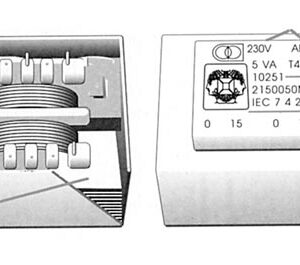 Transformador Encapsulado 5VA 1 x 24V / 1 x 0,208A