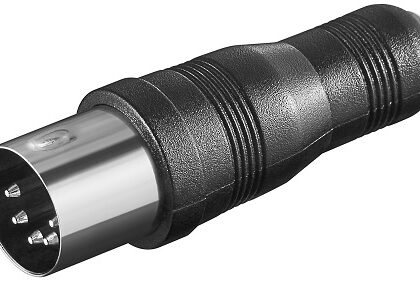 Ficha Adaptadora DIN Macho 5P - Jack 3,5mm Femea