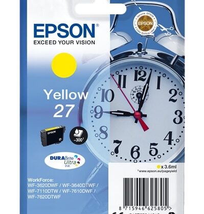 Tinteiro Original Epson nº27 Amarelo