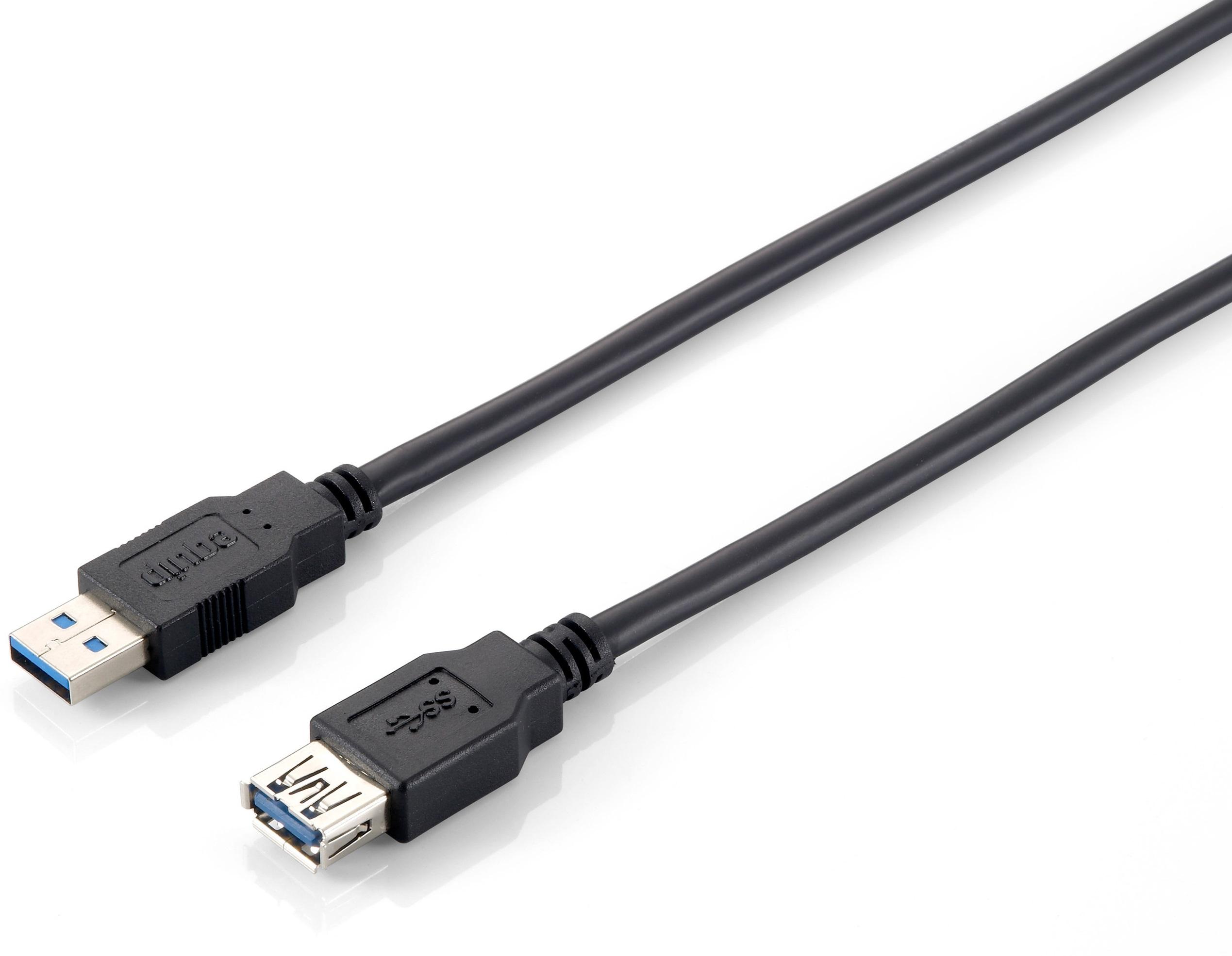 Cabo USB 3.0 A Macho - USB3.0 A Femea (2 mts) - EQUIP