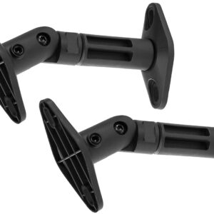 Pack 2x Suportes de Parede Preto p/ Colunas (HTS20) – AUDIZIO