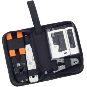 Kit Estojo/Mala de Ferramentas de Instação de Redes c/ Testator LAN - EQUIP