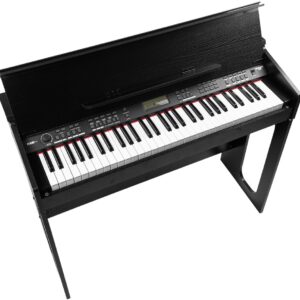 Piano Digital 61 Teclas c/ Suporte p/ Mobili?rio (RhapsodyDP61) - MAX