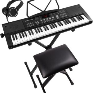 Kit Premium Teclado Eletr?nico 61 Teclas + Acess?rios (KB15SET) - MAX