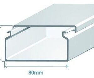 Calha 80x40mm Branca (2 mts) - EFAPEL