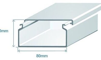 Calha 80x40mm Branca (2 mts) - EFAPEL
