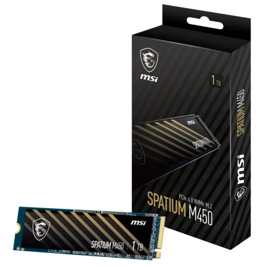 Disco SSD MSI Spatium M450 1Tb PCIe 4.0 NVMe 3400 Mb-s