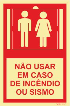 Sinal de Condomínio - Fotoluminescente 1F. 100x150mm