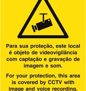 Sinal de Condomínio - PVC Opaco 150x200mm