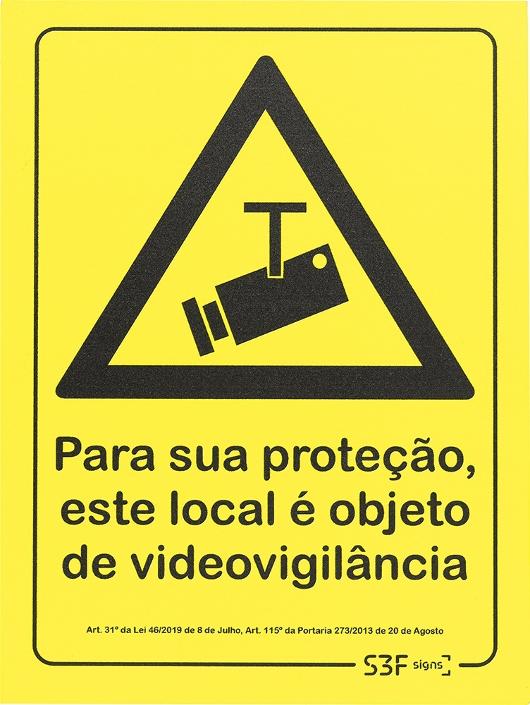 Sinal de Condomínio - PVC Opaco 150x200mm