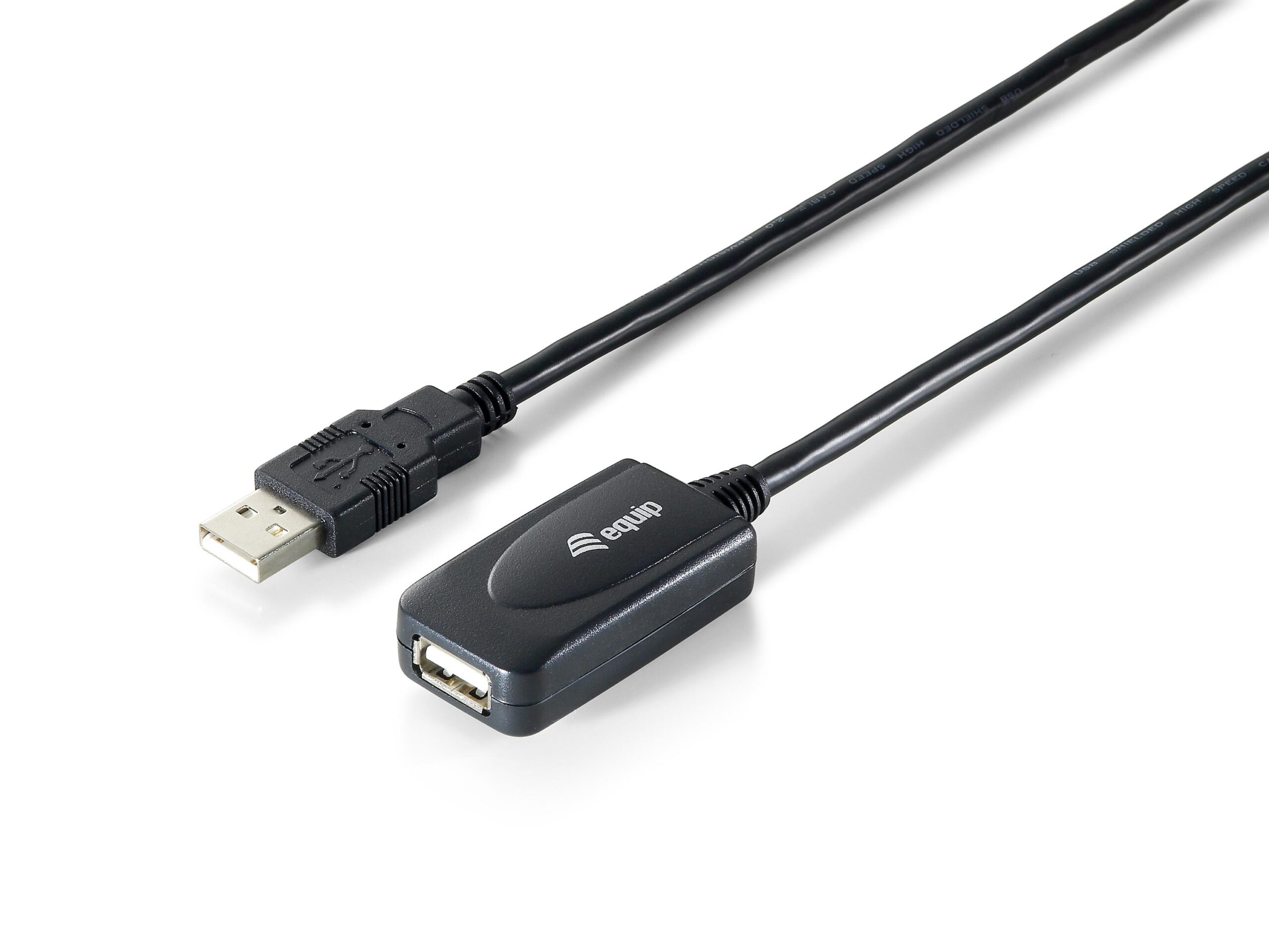 Cabo Extensão Amplificado USB2.0 A Macho - USB2.0 A Femea (5 mts) - EQUIP