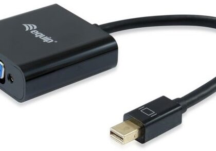 Conversor Mini DisplayPort Macho - VGA Fêmea - EQUIP