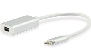 Conversor USB Tipo C Macho - Mini DisplayPort Femea - EQUIP