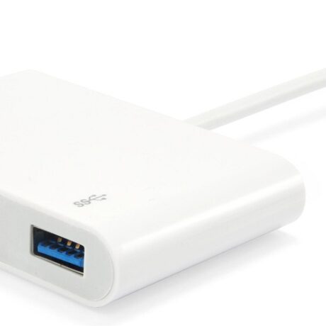 Adaptador USB-C Macho - VGA / USB A / USB-C Femea - EQUIP