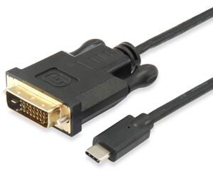 Adaptador EQUIP USB Type C to DVI-D Dual Link M/M, 1.8m - 133468