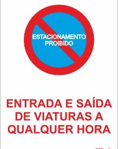 Sinais de Parque de Estacionamento - Vinil 200x300mm