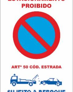 Sinais de Parque de Estacionamento - Fotoluminescente 1F. 300x400mm