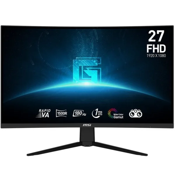 Monitor Curvo MSI G27C3F 27" WQHD VA 180Hz 1ms 1xHdmi 1xDP Gaming
