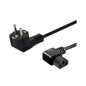 ANGULAR POWER CABLE 1.2M SCHUKO-IEC C13