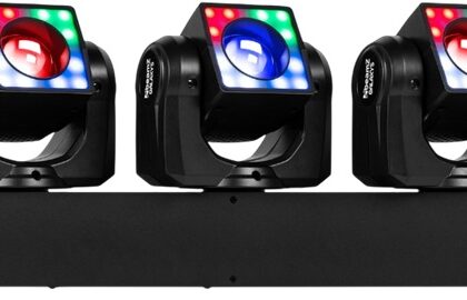 Barra de Iluminação LED RGBW c/ 5 Moving Heads 40W (GALAXY5) - beamZ