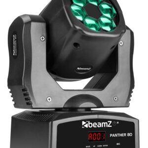 Moving Head 6x 12W CREE LED RGBW DMX c/ Lentes Rotativas (PANTHER 80) - beamZ