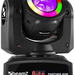 Moving Head com Anel LED 4 em 1 LED Beam 60W RGBW DMX (Panther 60R) - beamZ