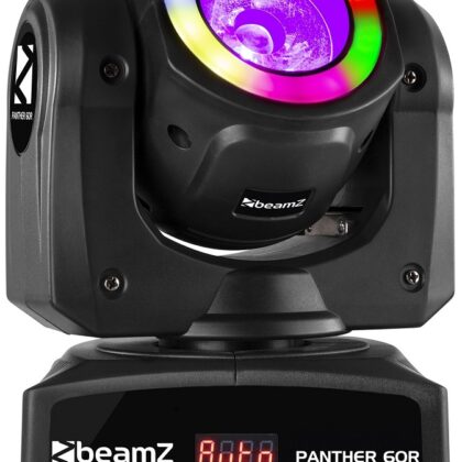 Moving Head com Anel LED 4 em 1 LED Beam 60W RGBW DMX (Panther 60R) - beamZ