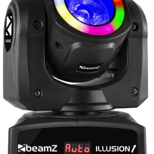 Moving Head com Anel LED + 1 LED Beam 60W RGBW DMX (Illusion I) - beamZ