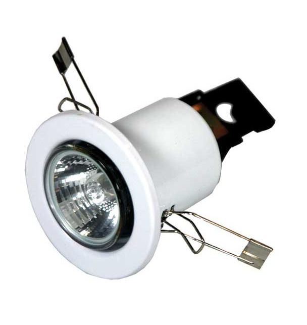 Suporte de Lampada Fixo GU10 c/ Lampada Halogéneo 50W